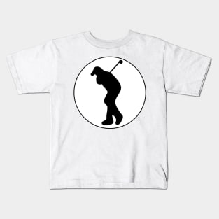 Playing golf. Sport. Interesting design, modern, interesting drawing. Hobby and interest. Concept and idea. Kids T-Shirt